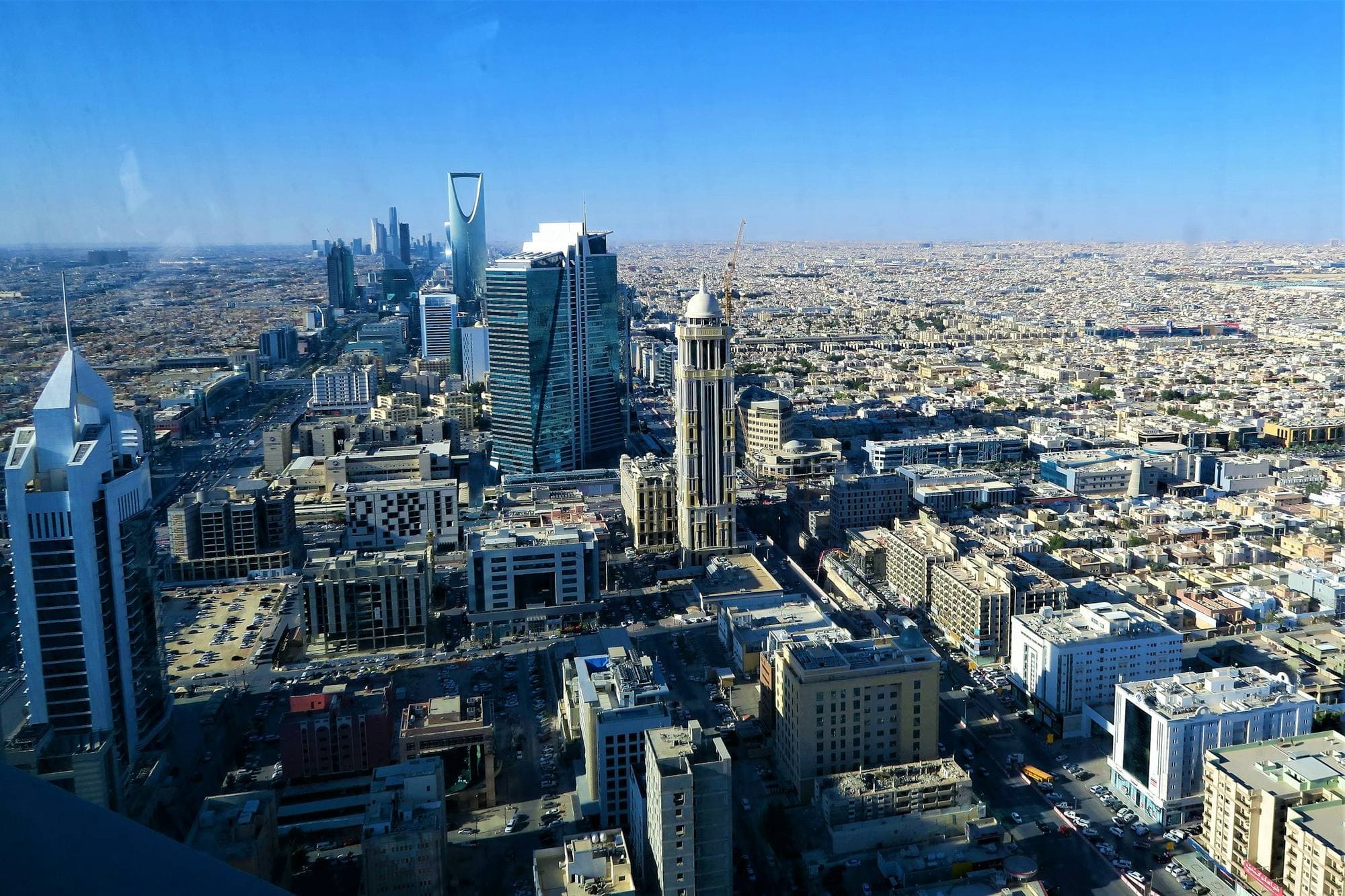 Riyadh skyline with the Kingdom Centre tower